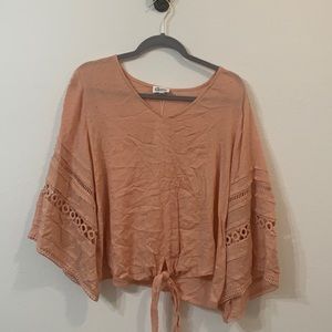 Flowy Peach Blouse